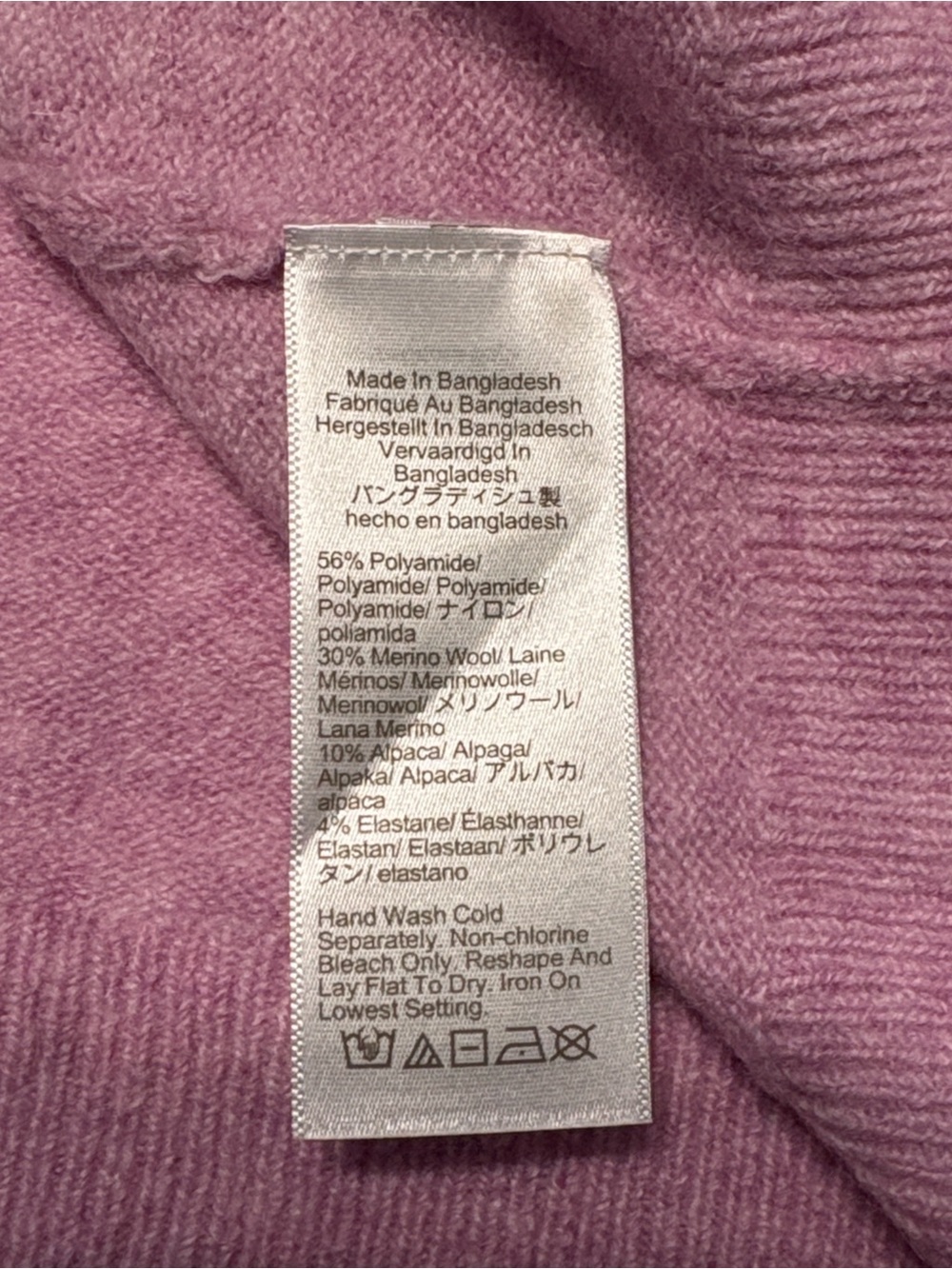 J. Crew Rollneck Sweater in Supersoft Yarn size Small Pink Wool Blend NWT - Picture 8 of 8